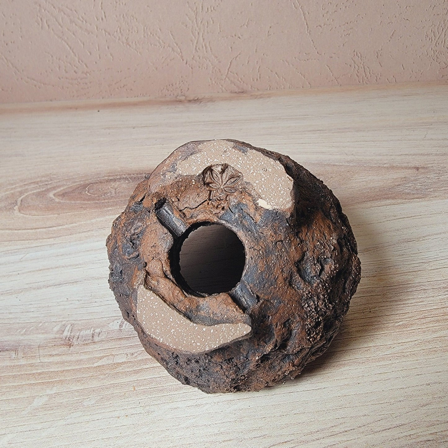 Crescent Pot for Mame Bonsai Dark Oxide - Little Pots by KK