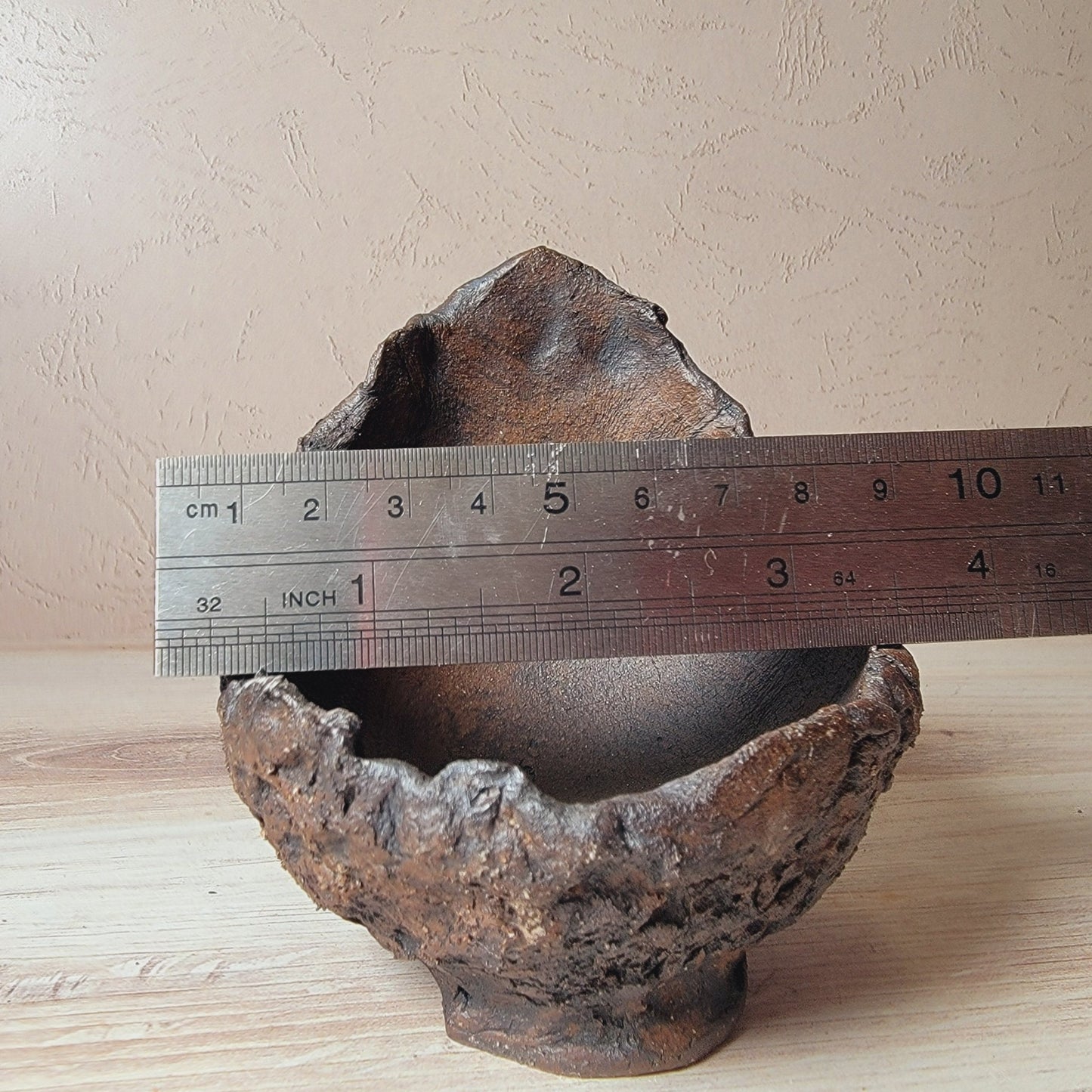 Crescent Pot for Mame Bonsai Dark Oxide - Little Pots by KK